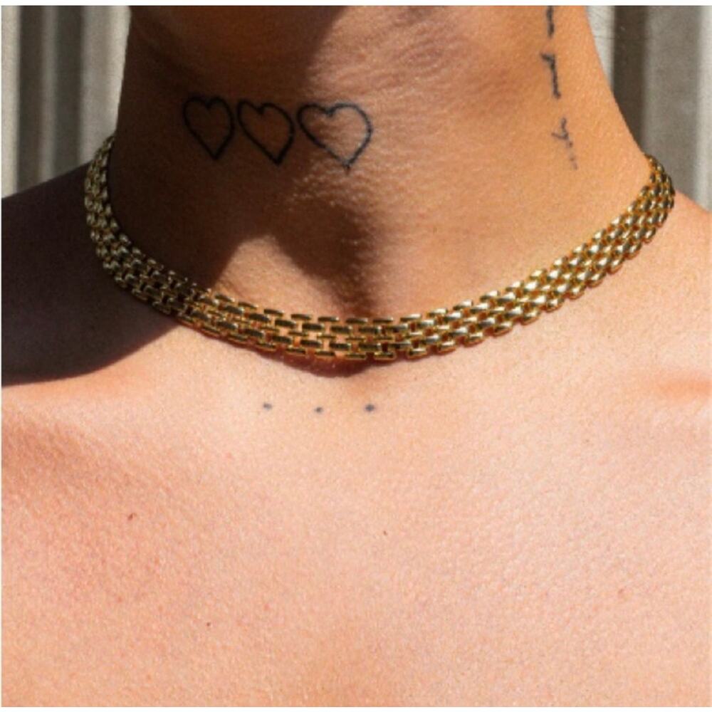 The M Jewlers NY Porto Link Necklace in Gold Vermeil NEW - Picture 9 of 9